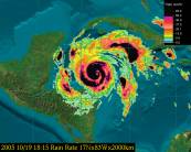 Rainfall Rates of a Hurricane